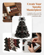 Halloween Quilted Fabric Tree Kit – DIY 3D Centerpiece Sewing Craft